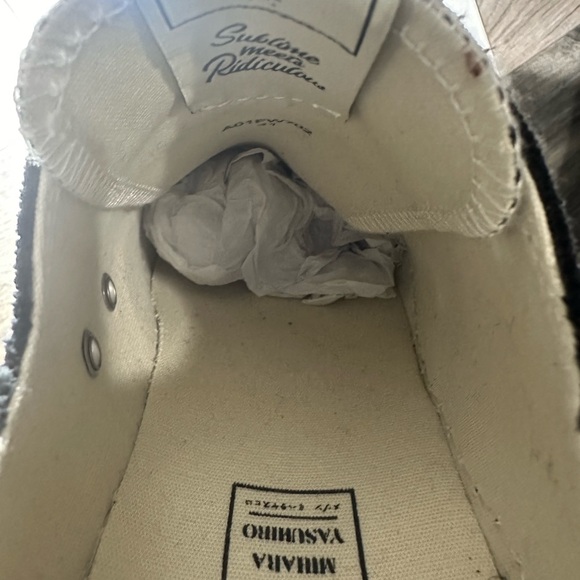 Size 41 Maison Mihara Yasuhiro Peterson OG Sole Canvas Low top Black and white - Picture 10 of 11
